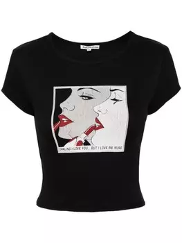 Reformation футболка Muse с графичным принтом, серый