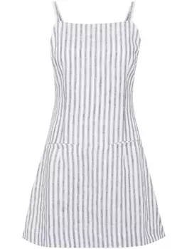 Reformation льняное платье Phillipa в полоску, белый