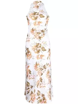 Reformation платье Casette с цветочным принтом, белый