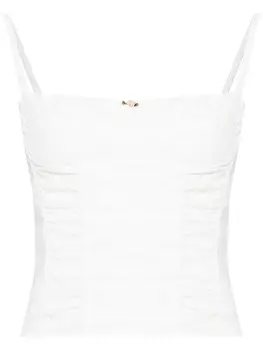 Reformation топ Emery, белый