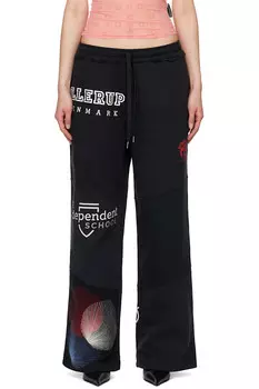 Регенерированные графические худи и спортивные штаны Marine Serre, черный