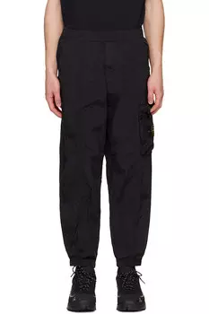 Регенерированный нейлон металлик эконил карго-брюки Stone Island, черный