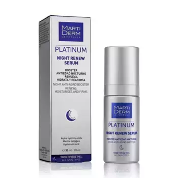 Регенерирующая сыворотка для ночного использования Platinum Night Renew Serum Martiderm, 30 ml