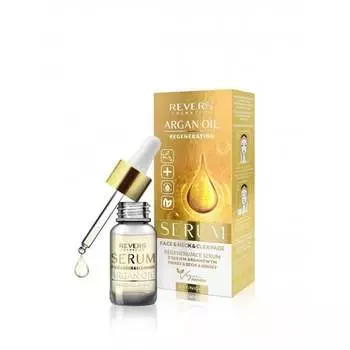 Регенерирующая сыворотка с аргановым маслом для лица, шеи и декольте 10мл REVERS