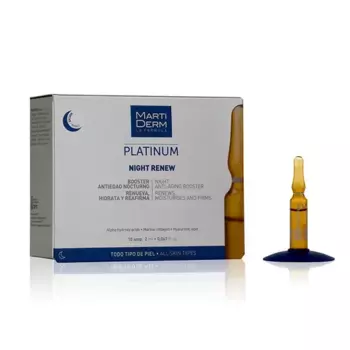Регенерирующая, укрепляющая и обновляющая формула Platinum Night Renew Martiderm, 30 UD
