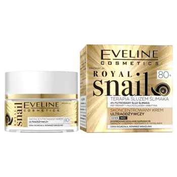 Регенерирующий крем для лица 80+ для дня и ночи Eveline Cosmetics Royal Snail, 50 мл