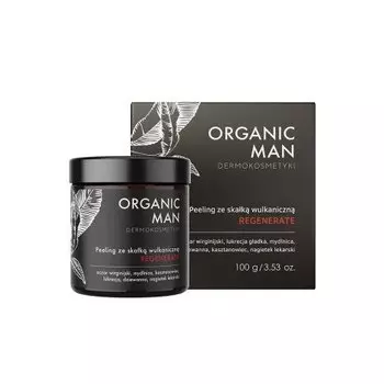 Регенерирующий пилинг с вулканической породой Organic Man 100г, Organic Life