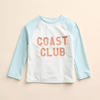 Реглан Рашгард для малышей и малышей Little Co. от Lauren Conrad Little Co. by Lauren Conrad, цвет Coast Club