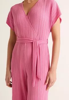 REGULAR FI Plisse Short Sleeve Next, Комбинезон розовый