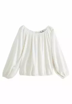 REGULAR FIT Boat Neck Next, Блузка белый