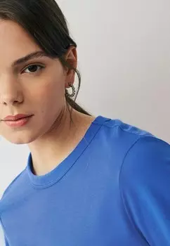 REGULAR FIT Essential Short Sleeve Crew Neck Next, Футболка базовая синяя