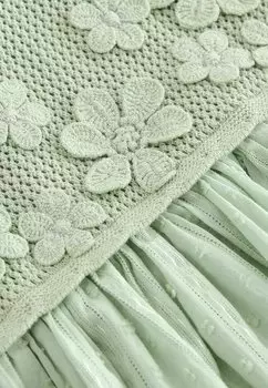 REGULAR FIT Flower 2Fer Next, дневное платье зеленого цвета