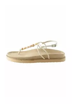 REGULAR FIT Forever Comfort Beaded Toe Post Next, Сандалии с Т-образным ремешком бежевый