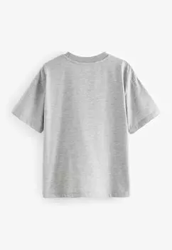 REGULAR FIT Marvel Avengers License Short Sleeve Next, Футболка с принтом серый меланж