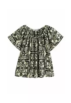 REGULAR FIT Next, Блузка Next, однотонный принт Textured Flutter Sleeve