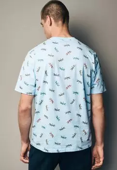 REGULAR FIT Next, принт на футболке Next, синий Printed