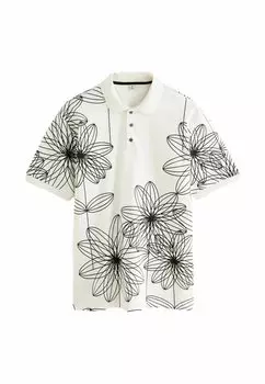 REGULAR FIT Orla Kiely Floral Next, Рубашка-поло белый