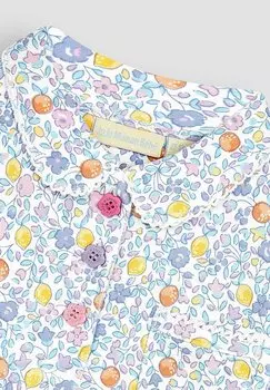 REGULAR FIT Pretty JoJo Maman Bb, Рубашка-поло сиреневый лимонный с цветочным принтом