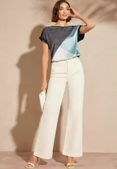 REGULAR FIT Roll Sleeve Love & Roses, Блузка синий