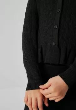 REGULAR FIT School Cable Clarks, Кардиган черный