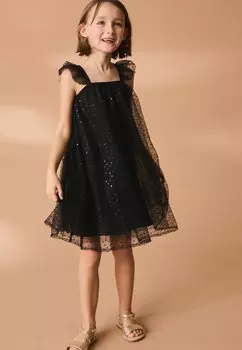 REGULAR FIT Sequin Next, Коктейльное платье / Вечернее платье черный