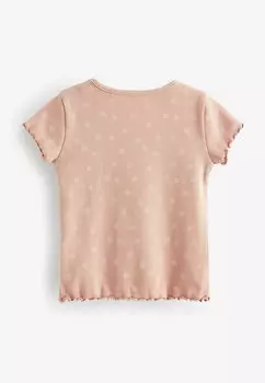 REGULAR FIT Short Sleeve 5 Pack Next, Футболка с принтом розовый