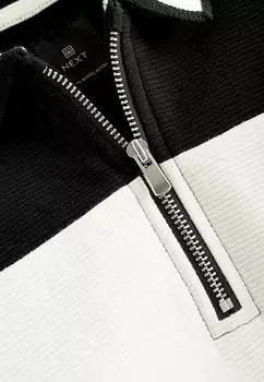 REGULAR FIT Short Sleeve Next, Рубашка-поло черный белый