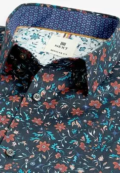 REGULAR FIT Short Sleeve Next, Рубашка синий