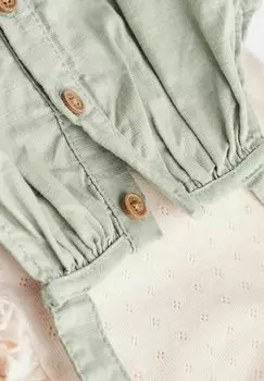 REGULAR FIT Short Sleeve Set Next, Боди зеленый