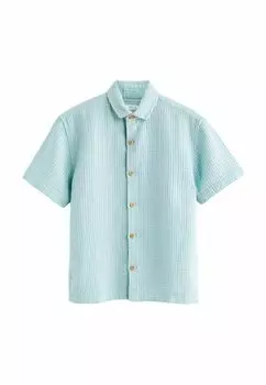 REGULAR FIT Short Sleeve Textured Next, Рубашка светло-синий