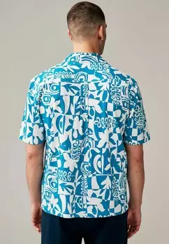 REGULAR FIT Short Sleeve With Cuban Collar Next, Рубашка синий
