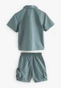 REGULAR FIT Short Sleeves Utility And Set Next, Брюки с боковыми карманами синие