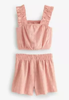 REGULAR FIT Textured And Set Next, Шорты розовый