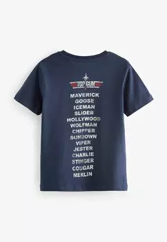 REGULAR FIT Top Gun Licensed Short Sleeve Next, Футболка с принтом синий