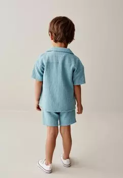 REGULAR Short Sleeve Textured Set Next, Футболка с принтом синяя