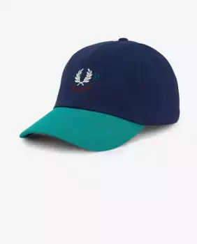 Регулируемая двухцветная мужская кепка Fred Perry, синий