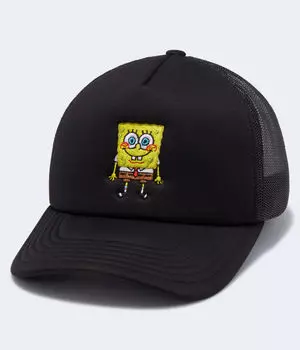 Регулируемая кепка дальнобойщика Губки Боба Aeropostale, черный