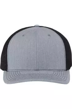 Регулируемая кепка дальнобойщика Richardson 112+ R-Flex, цвет heather grey/ black