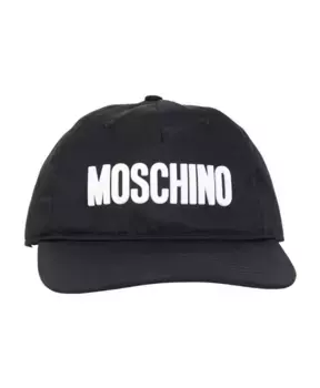 Регулируемая кепка из парусины с вышитым логотипом Moschino, черный