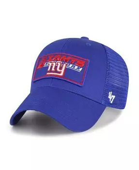Регулируемая кепка Royal New York Giants Levee MVP Trucker для юношей и мальчиков '47 Brand