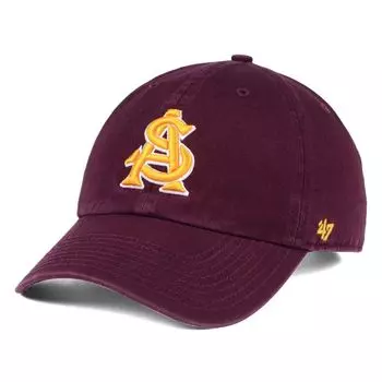 Регулируемая кепка Sun Devils '47 Clean Up Arizona State - темно-бордовая
