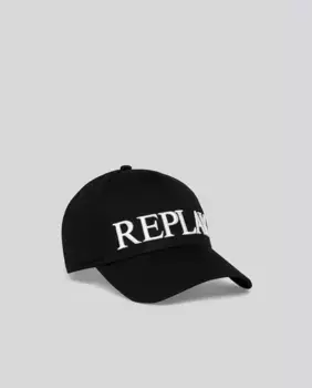 Регулируемая кепка унисекс с вышитым логотипом Replay, чёрный