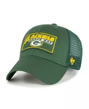Регулируемая кепка Youth Boys Green Green Bay Packers Levee Mvp Trucker '47 Brand