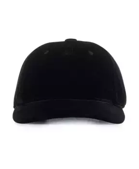 Регулируемая кожаная кепка с золотым логотипом. Tom Ford, черный