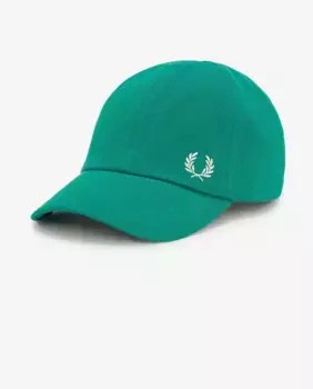 Регулируемая однотонная мужская кепка Fred Perry, зеленый