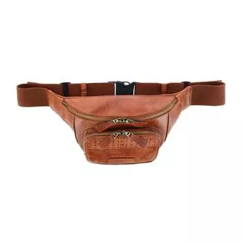 Регулируемая поясная сумка Caelen Leather Sling Bag Trafalgar, цвет cognac