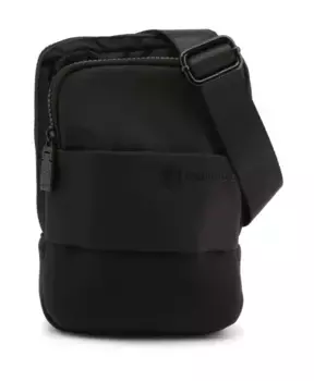 Регулируемая сумка через плечо из полиэстера с видимым логотипом Lumberjack, черный