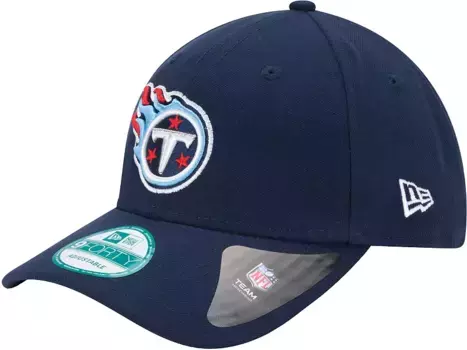 Регулируемая темно-синяя кепка New Era для взрослых Tennessee Titans League 9Forty