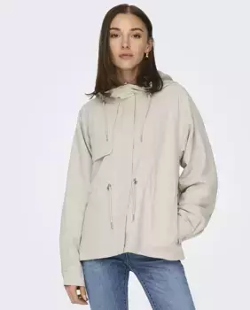 Регулируемая женская парка с капюшоном Only, серый