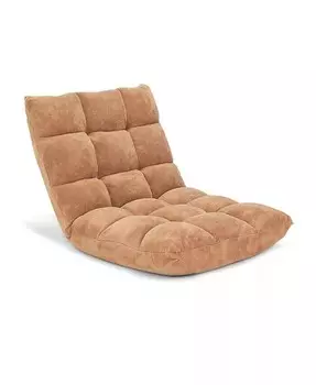 Регулируемое напольное кресло с 14 положениями и мягкой подкладкой — удобное и универсальное сидение Slickblue, розовый